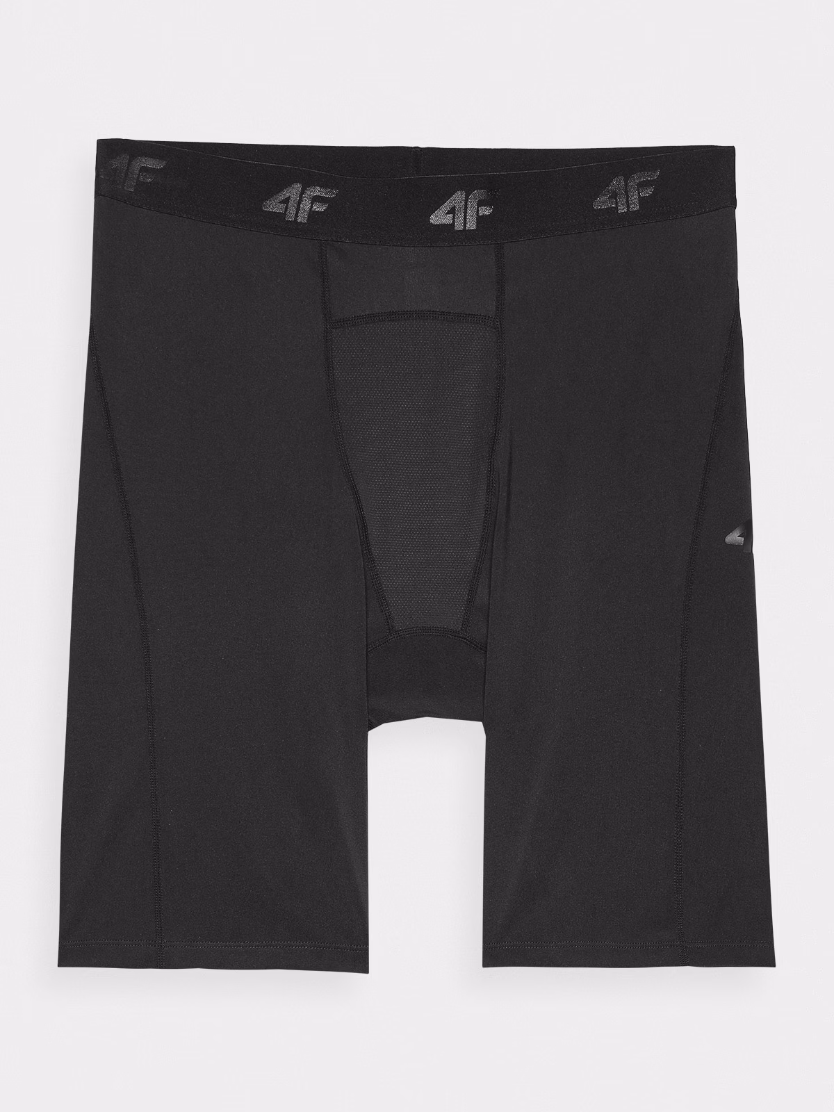 Legginsy krótkie treningowe szybkoschnące męskie - czarne