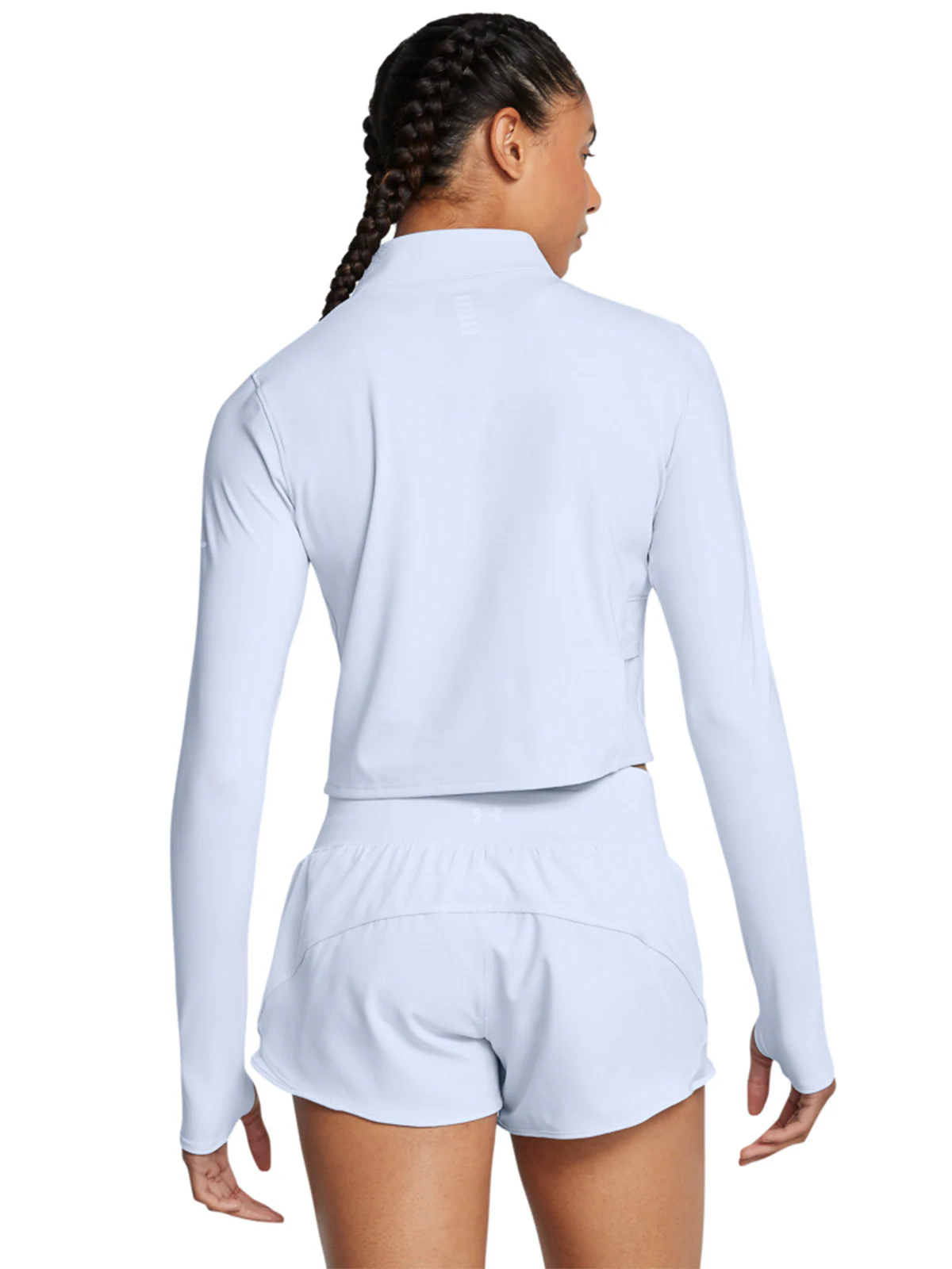 Longsleeve do biegania damski Under Armour UA Launch Elite Half Zip - niebieski