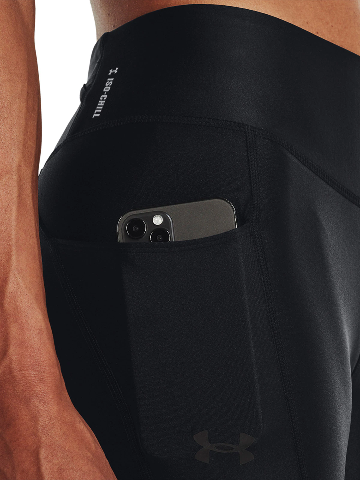 Legginsy do biegania damskie Under Armour FlyFast Elite IsoChill Ankle Tight - czarne