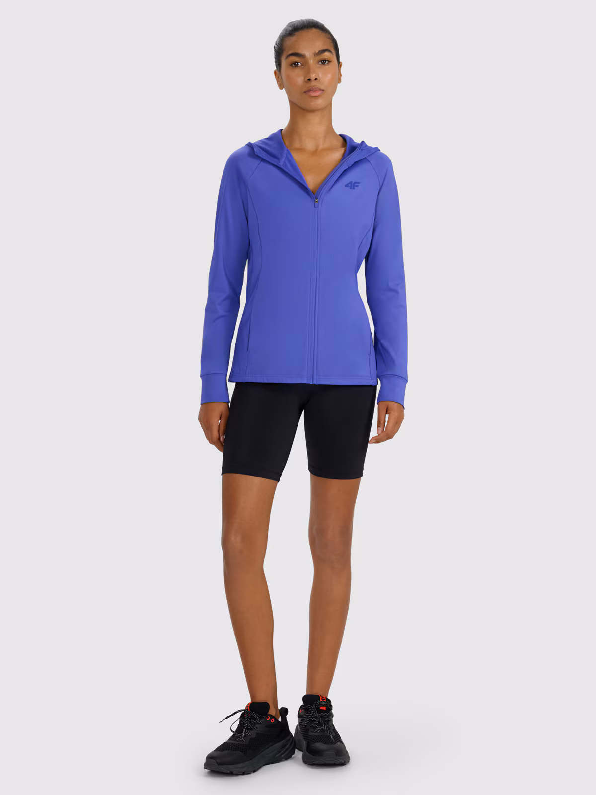 Bluza treningowa regular szybkoschnąca damska - niebieska