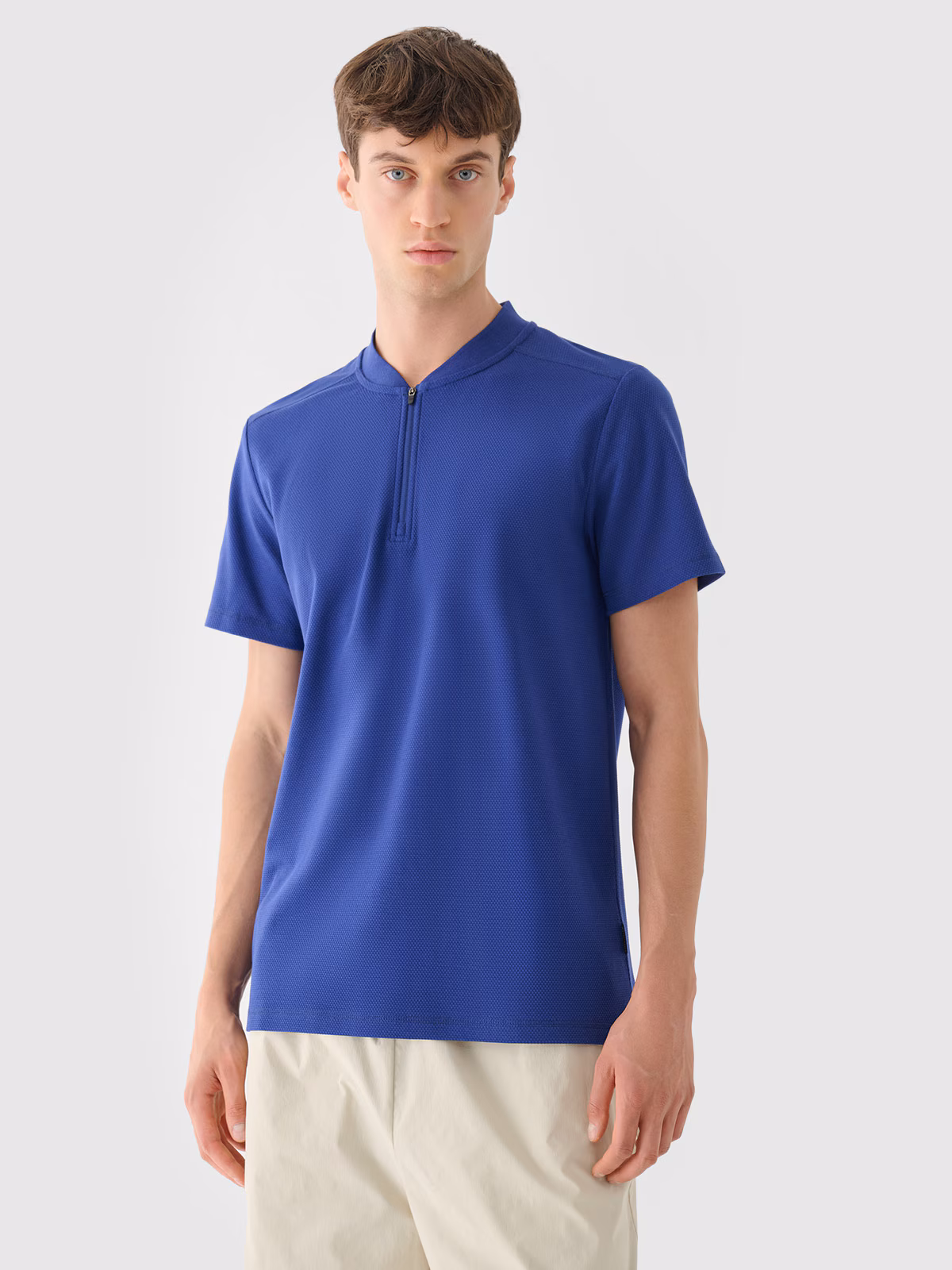 Koszulka polo męska - granatowa