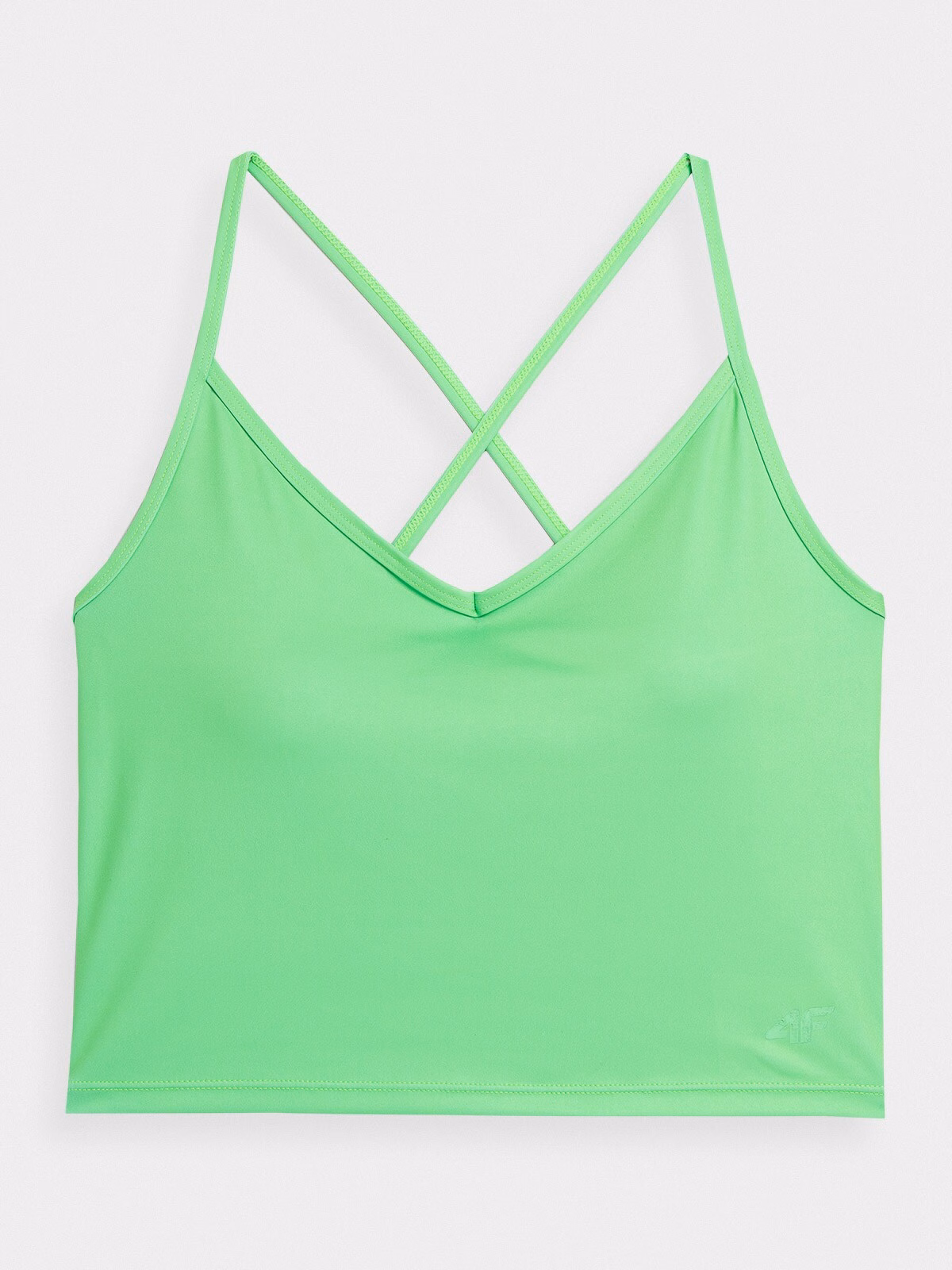 Crop top slim gładki damski