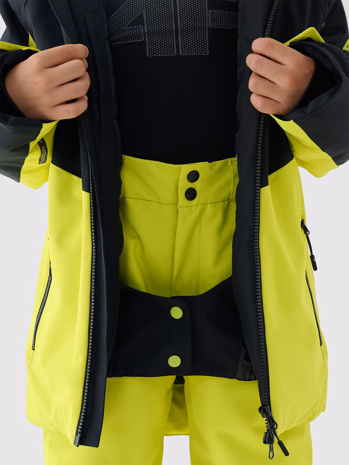 Kurtka narciarska membrana 10000 chłopięca - zielona