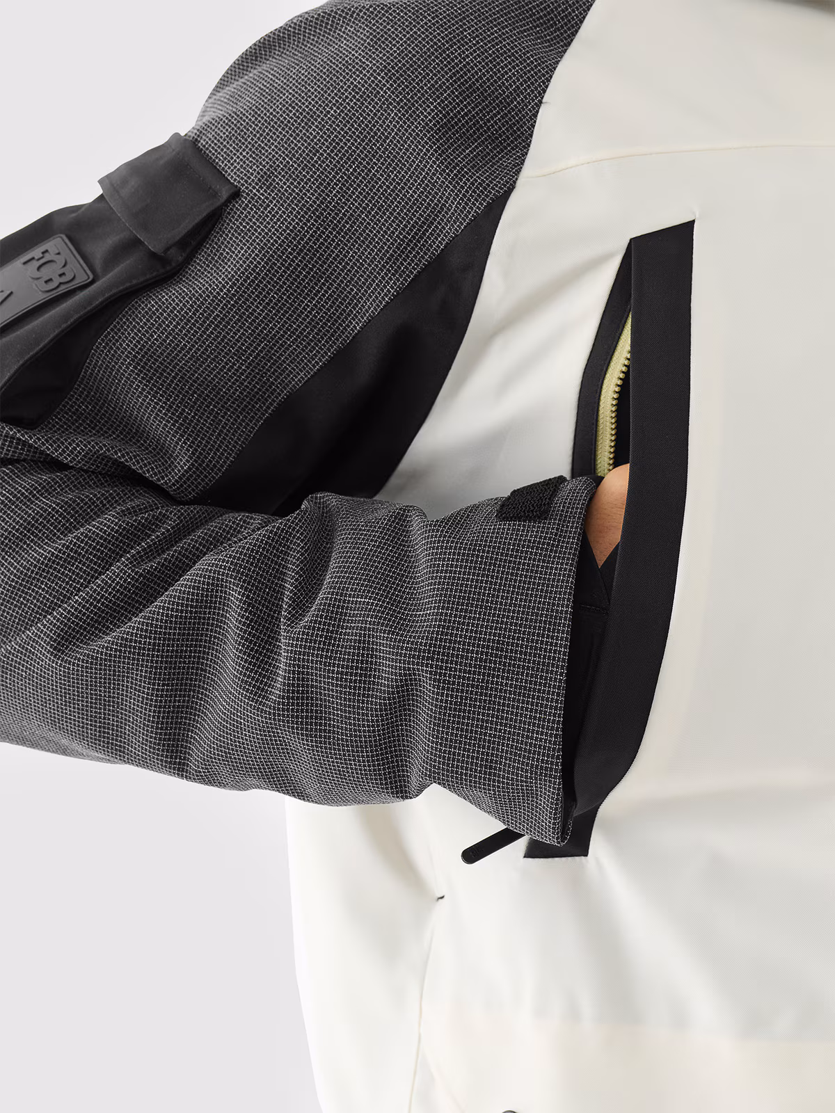 Kurtka snowboardowa membrana 10000 męska - biała