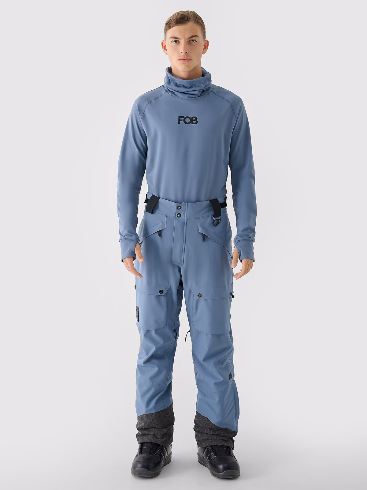 Spodnie snowboardowe membrana 10000 męskie - czarne