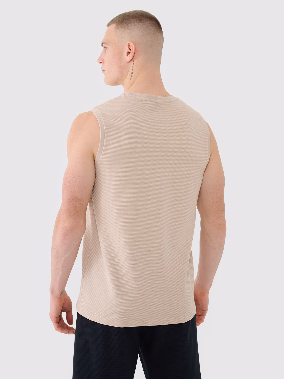 Tank top regular gładki męski - zielony