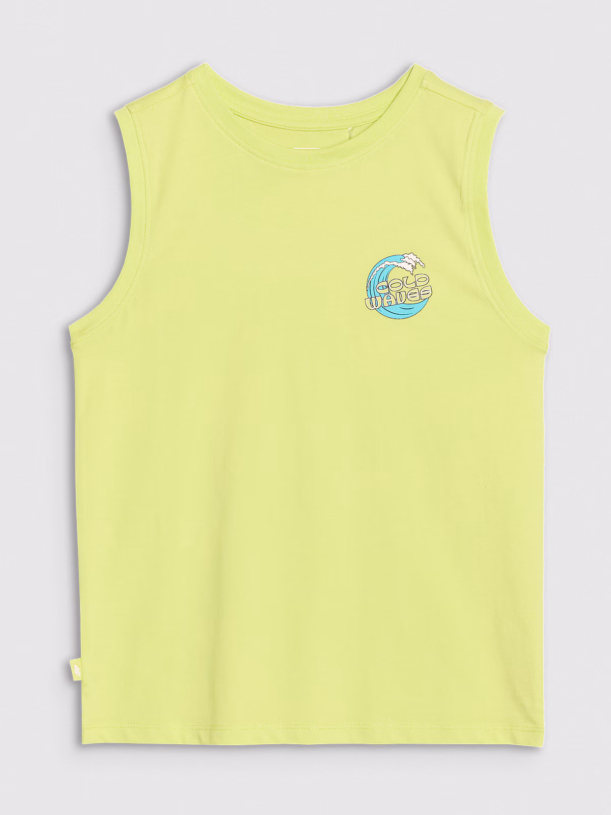 Tank top regular z nadrukiem chłopięcy - turkusowy