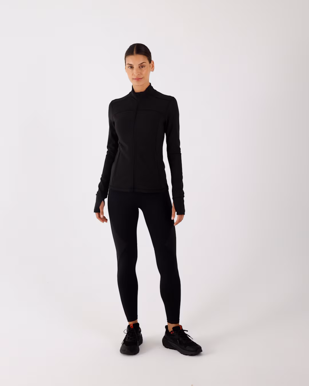 Bluza treningowa slim szybkoschnąca damska - szara