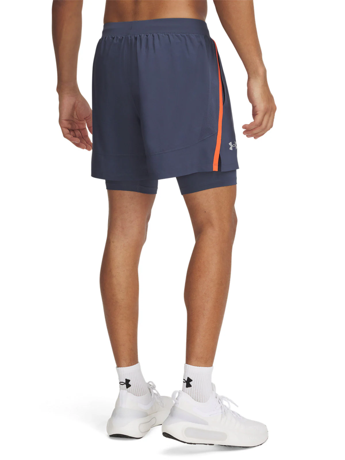 Spodenki do biegania męskie  Under Armour UA Launch 5'' 2-In-1 Shorts - szare