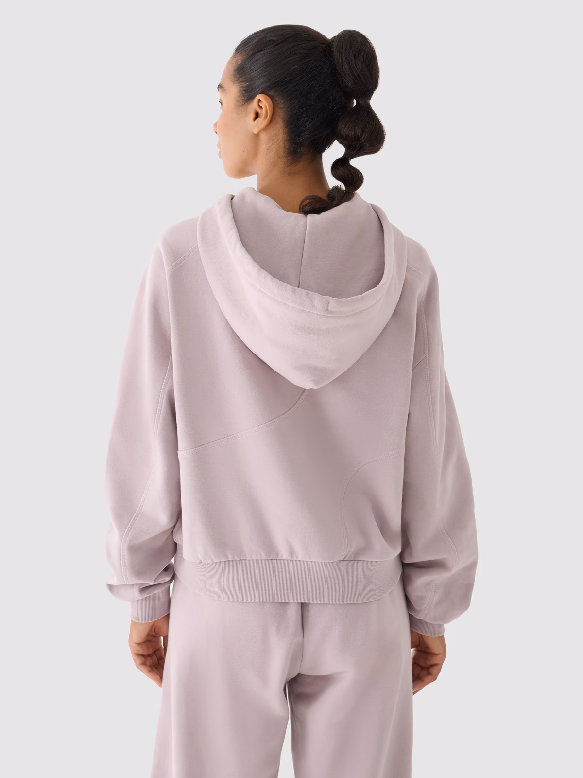 Bluza dresowa z kapturem damska 4F x Anna Lewandowska - beżowa