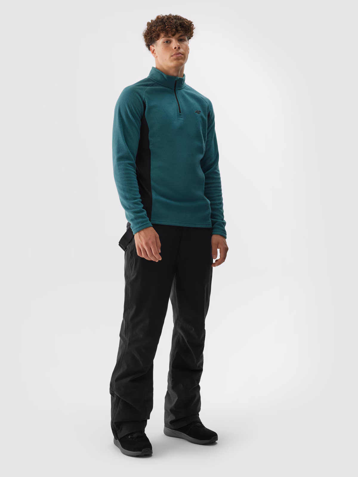 Bielizna termiczna polarowa (góra) męska - oliwkowa/khaki