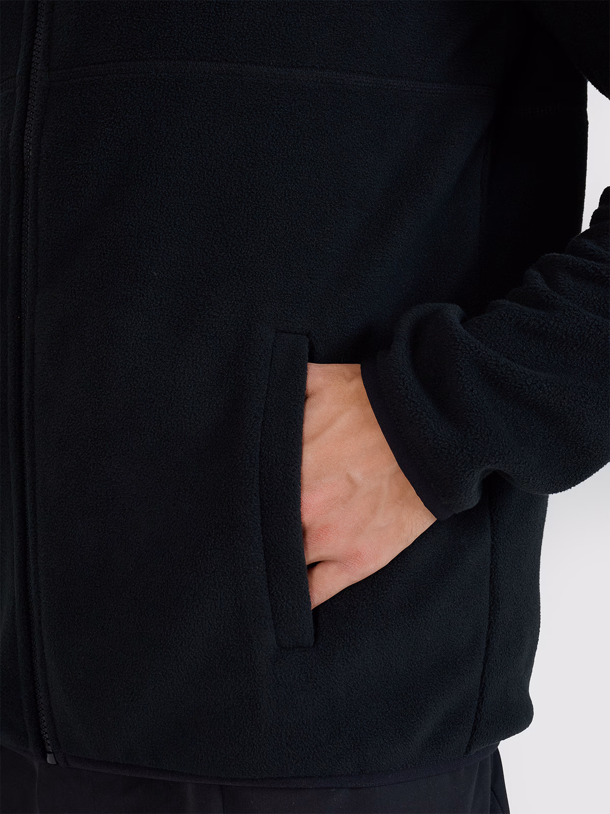 Polar regular z kapturem męski - turkusowy