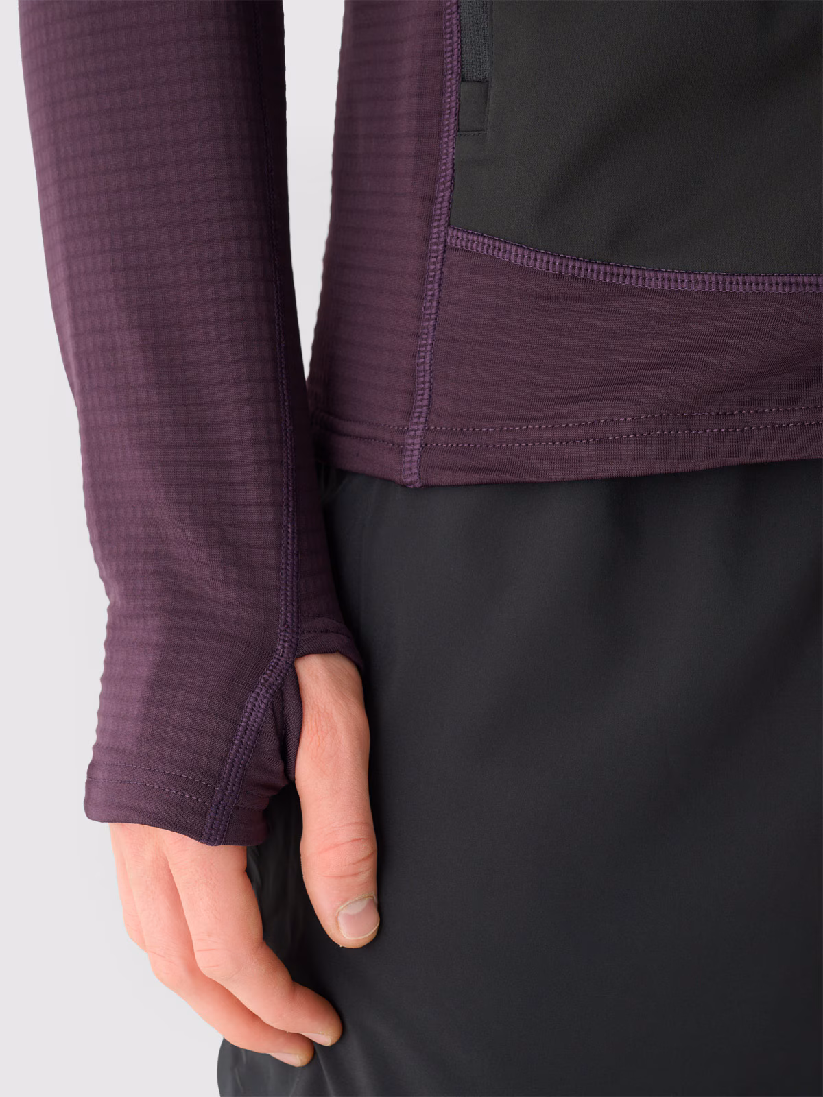 Bluza do biegania szybkoschnąca męska - fioletowa