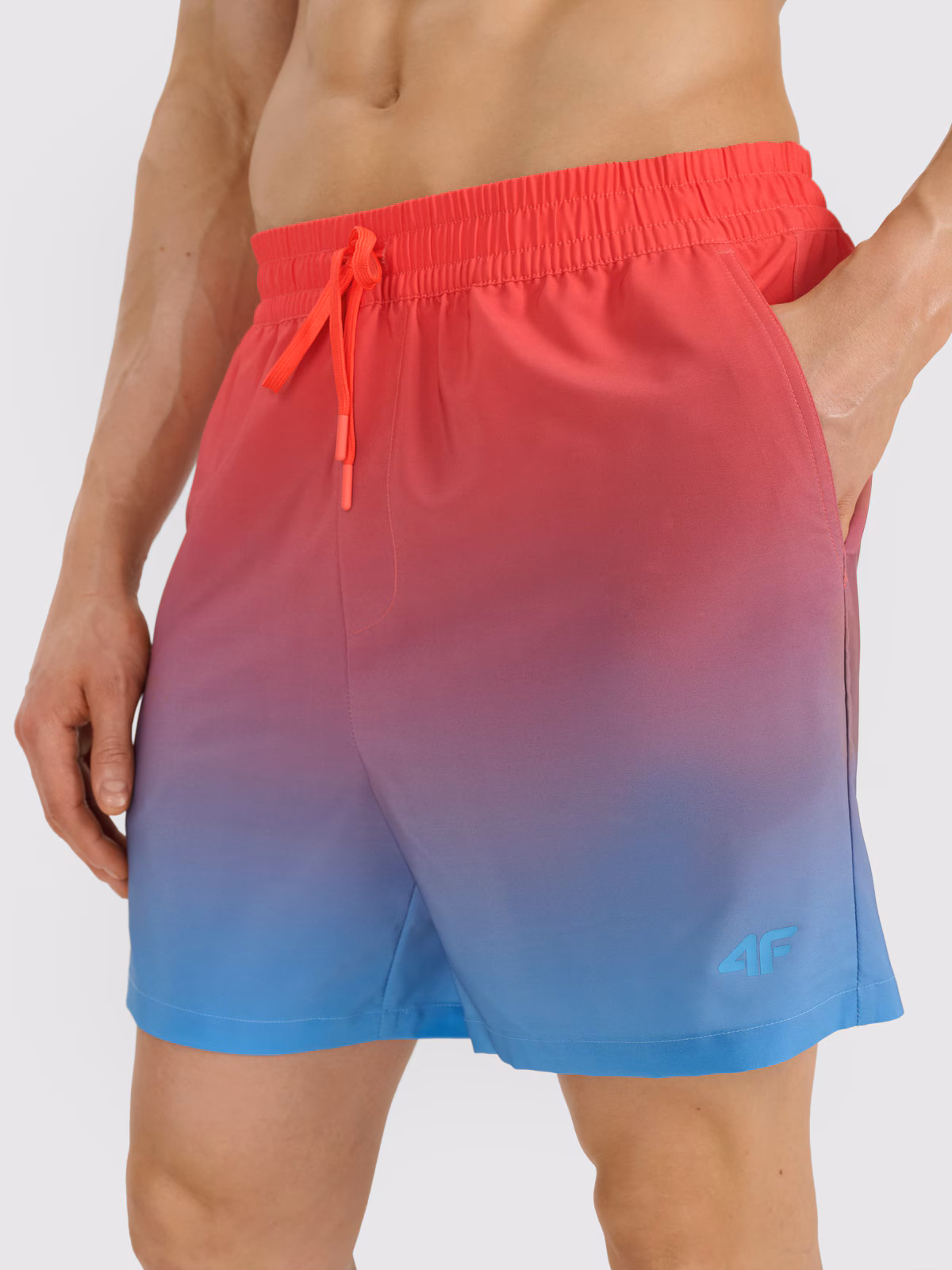 Spodenki plażowe męskie - turkusowe