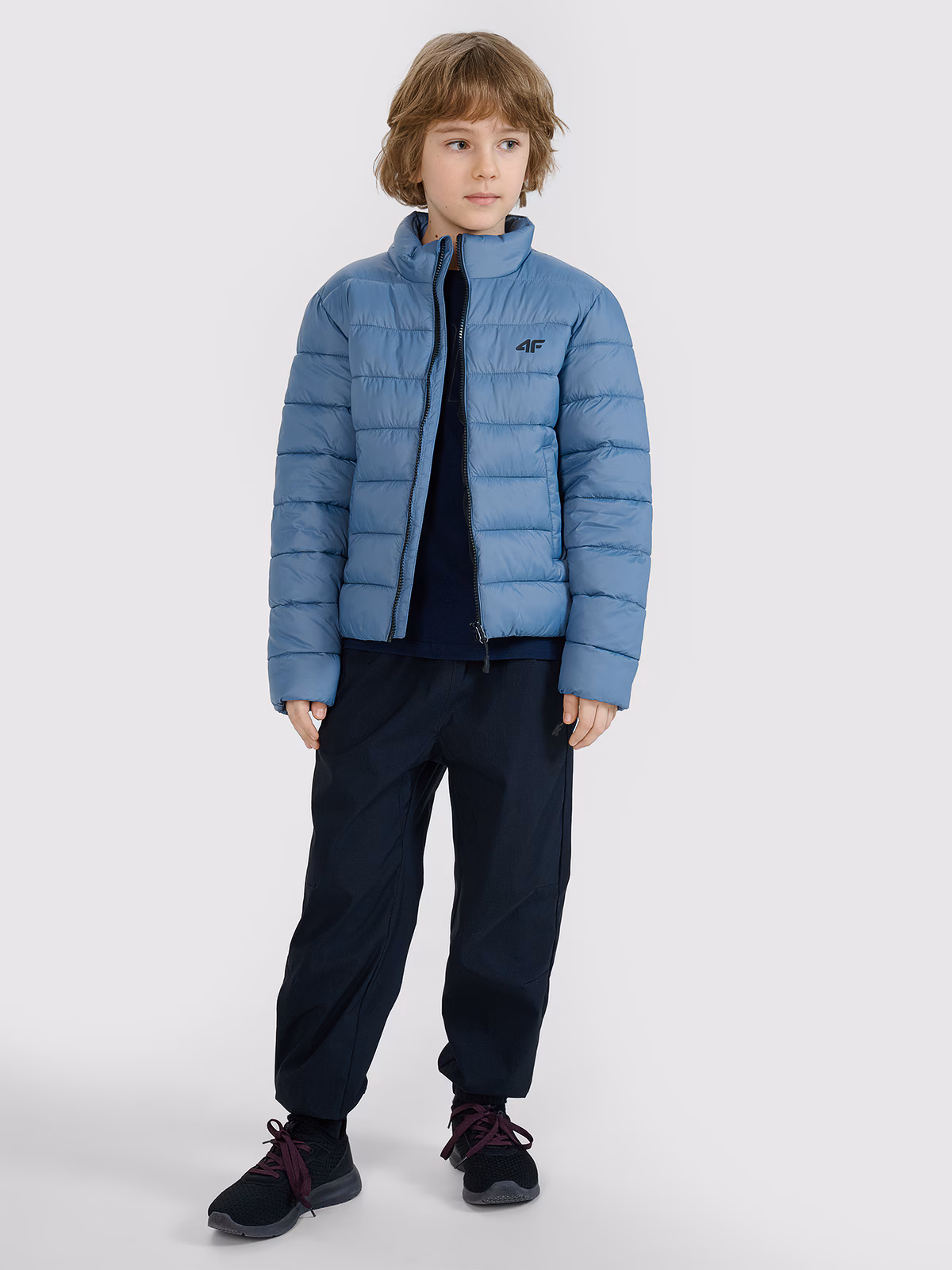 Kurtka puchowa z wypełnieniem syntetycznym chłopięca - zielona