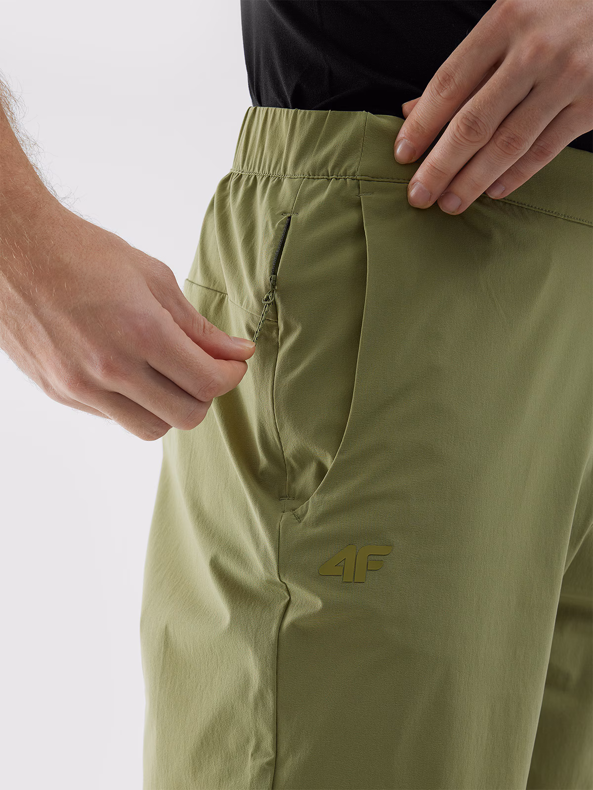 Spodenki trekkingowe 4Way Stretch męskie - oliwkowe