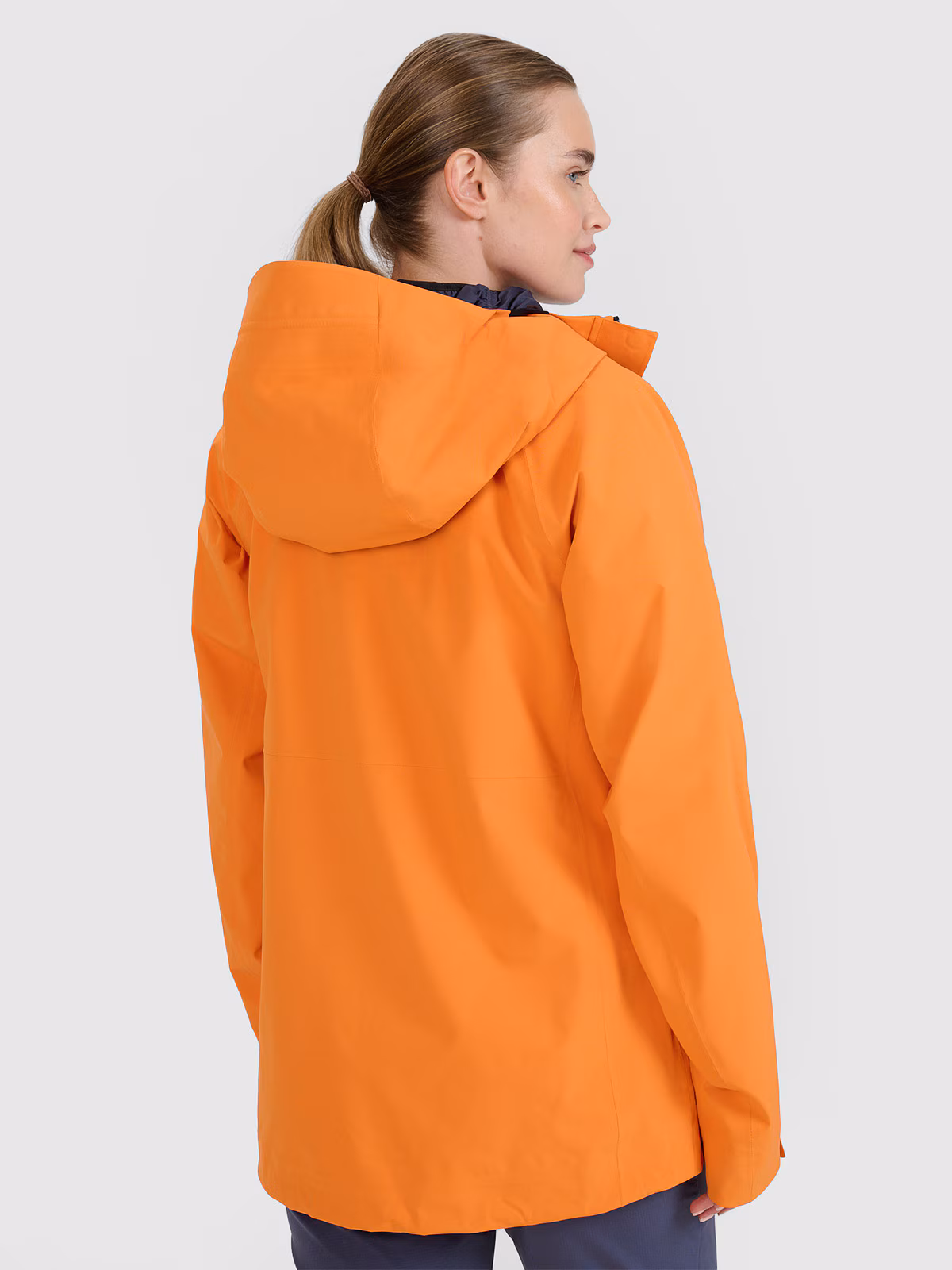 Kurtka trekkingowa membrana 15000 damska - pomarańczowa