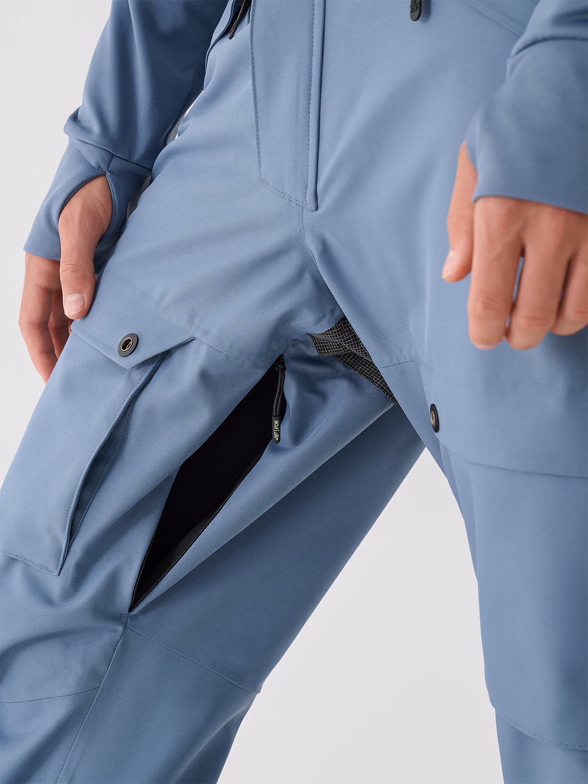 Spodnie snowboardowe membrana 10000 męskie - czarne