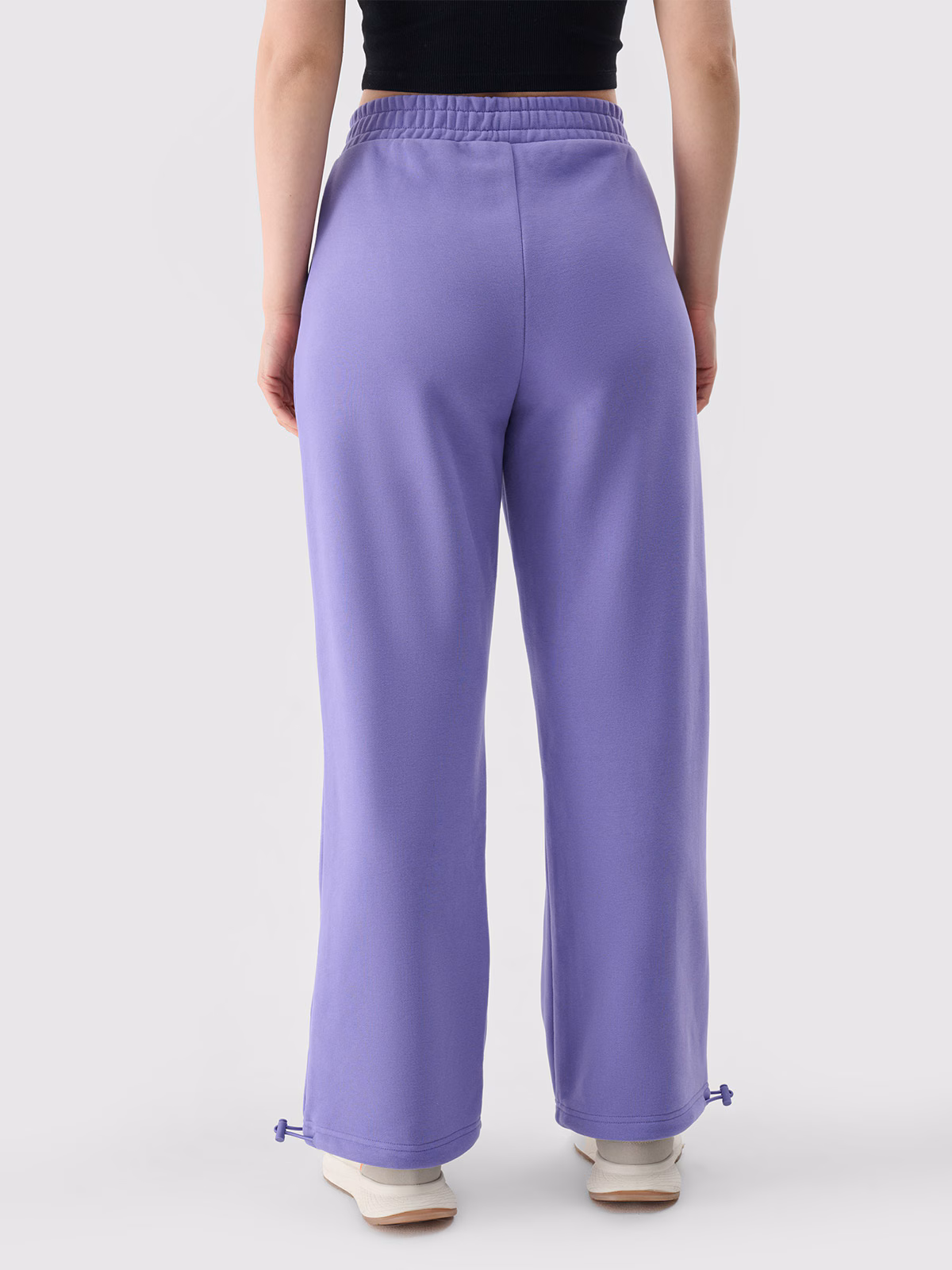 Spodnie dresowe oversize damskie - fioletowe