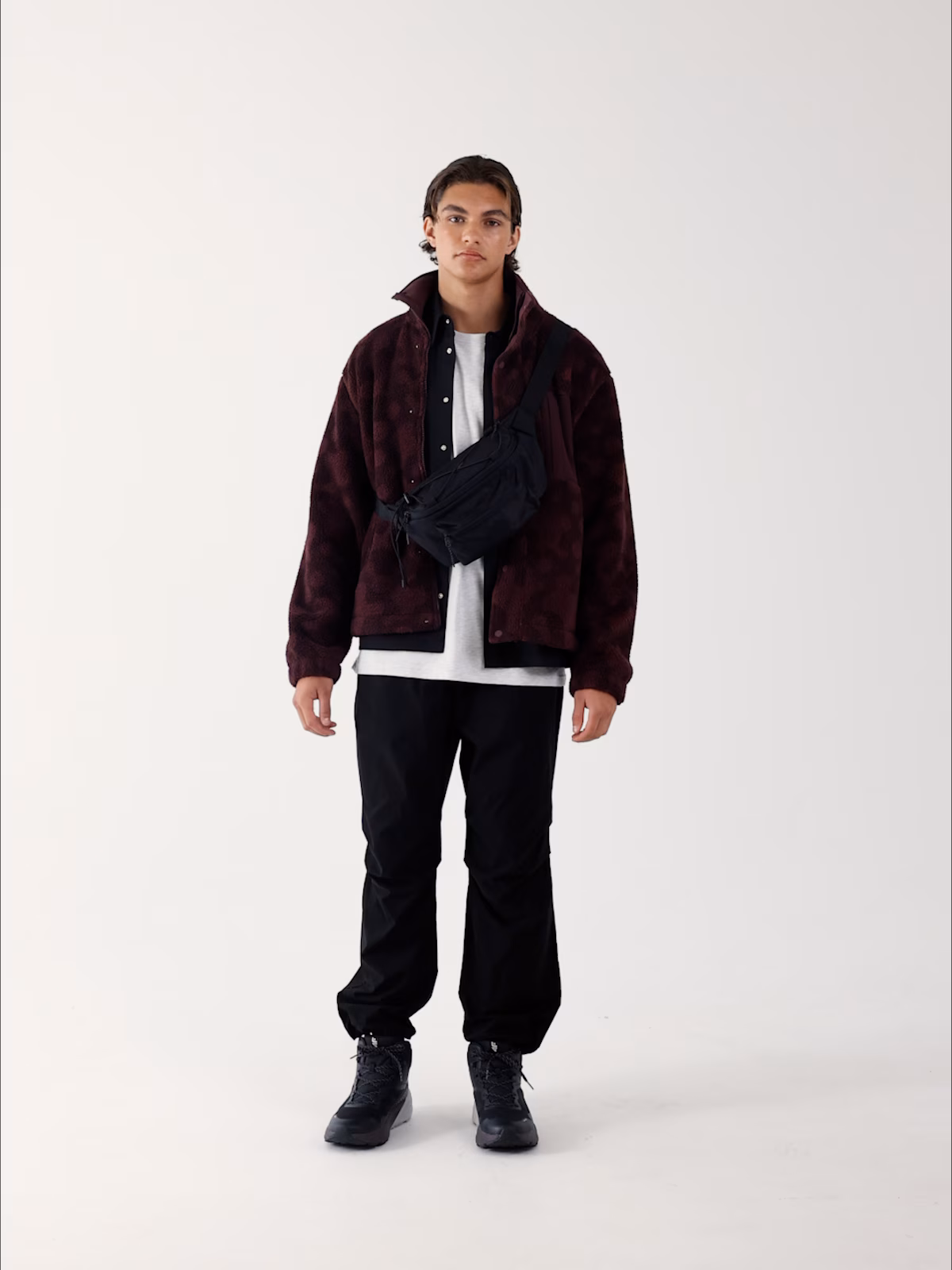 Wysokie buty trekkingowe SPEED HIKER z membraną męskie - fioletowe