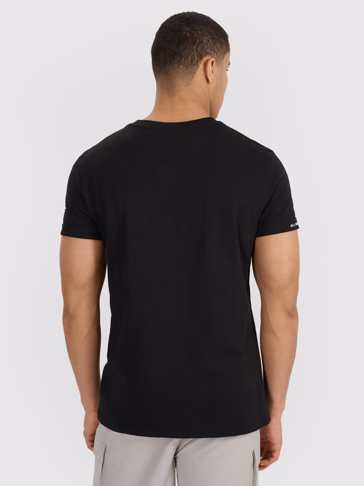 T-shirt regular gładki męski - biały