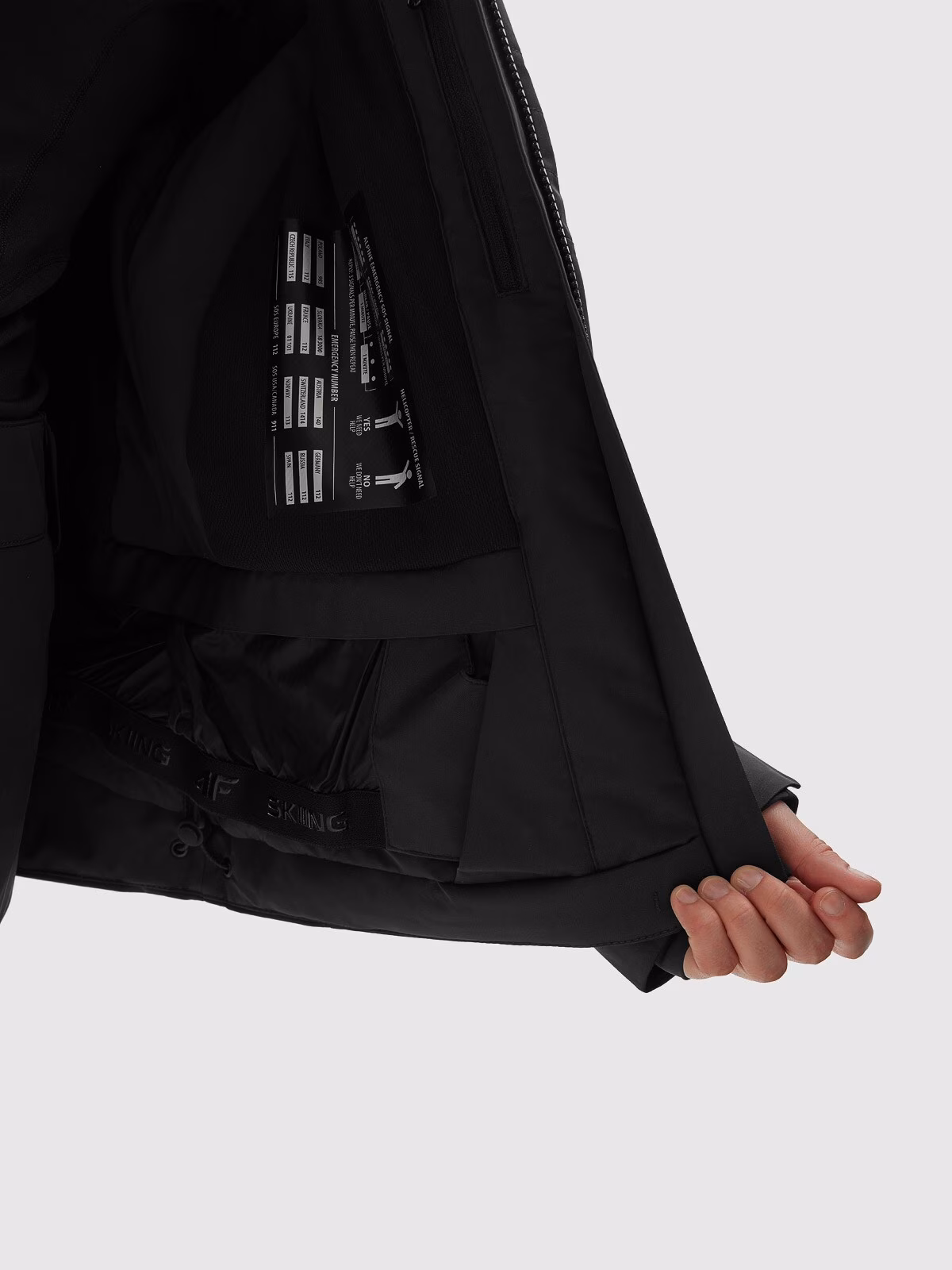 Kurtka narciarska 4FPro membrana Dermizax 20000 damska - czarna