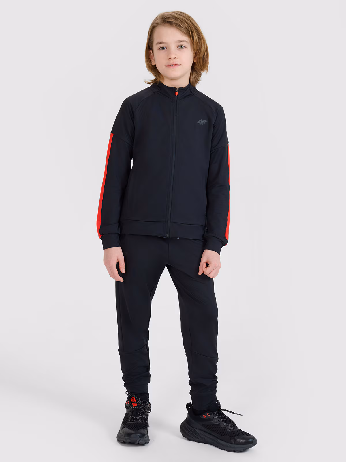 Spodnie sportowe szybkoschnące chłopięce - czarne