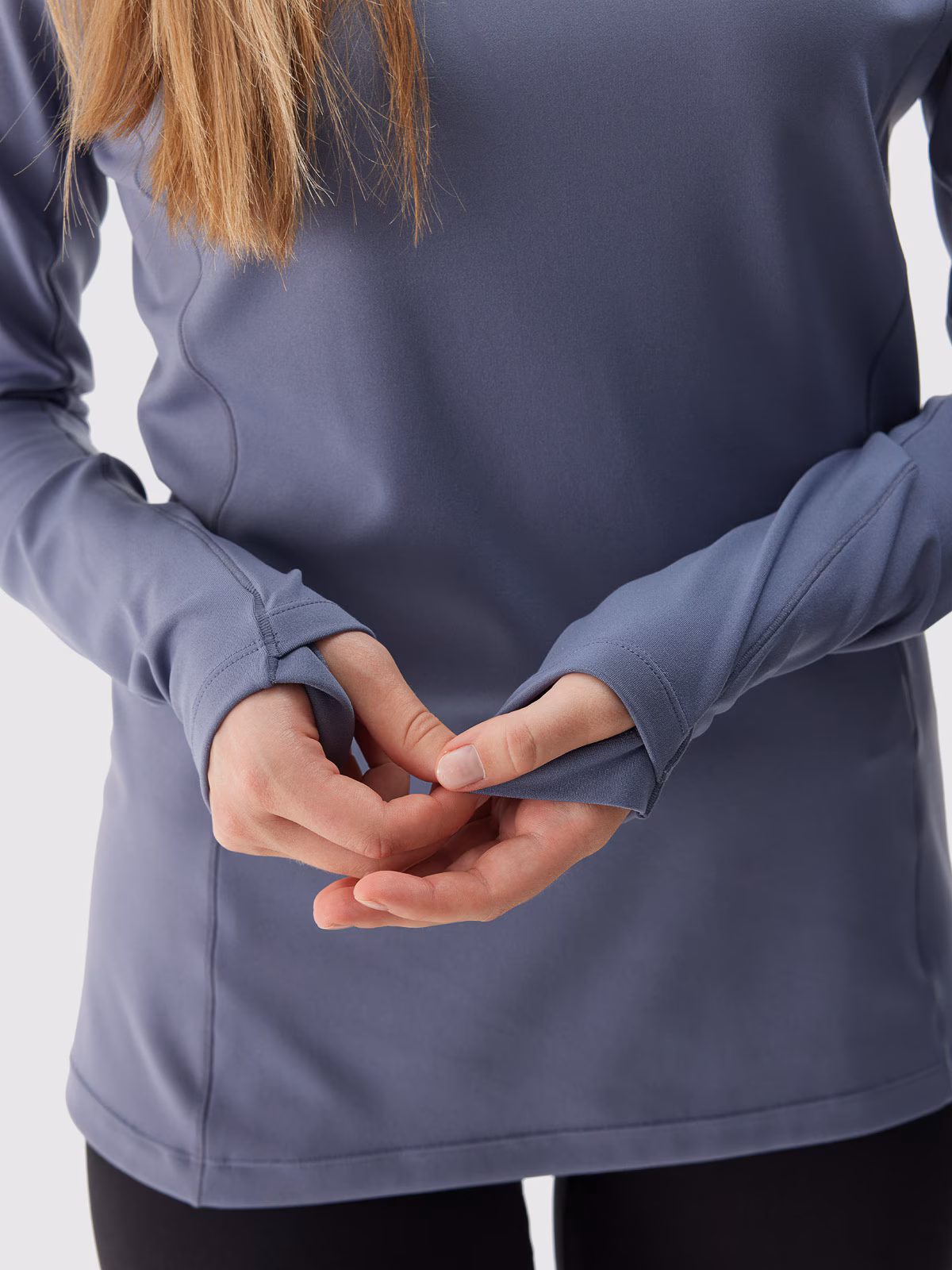 Bielizna termoaktywna drapana (góra) damska - granatowa