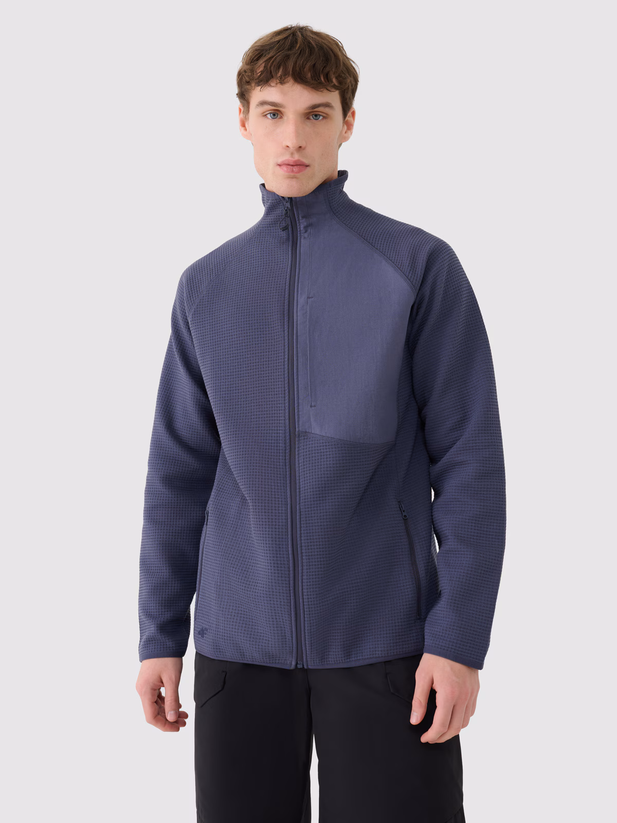 Bluza rozpinana bez kaptura męska - szara