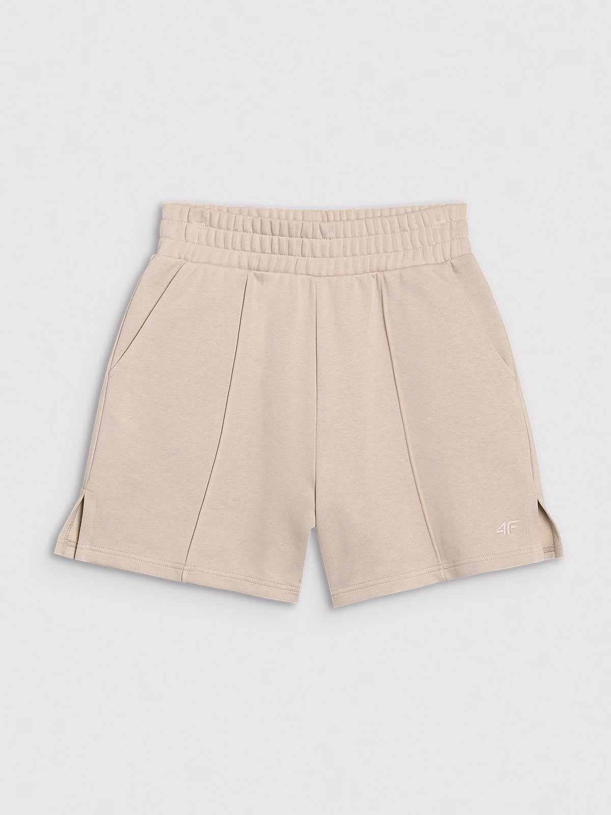 Spodenki dresowe damskie - beżowe