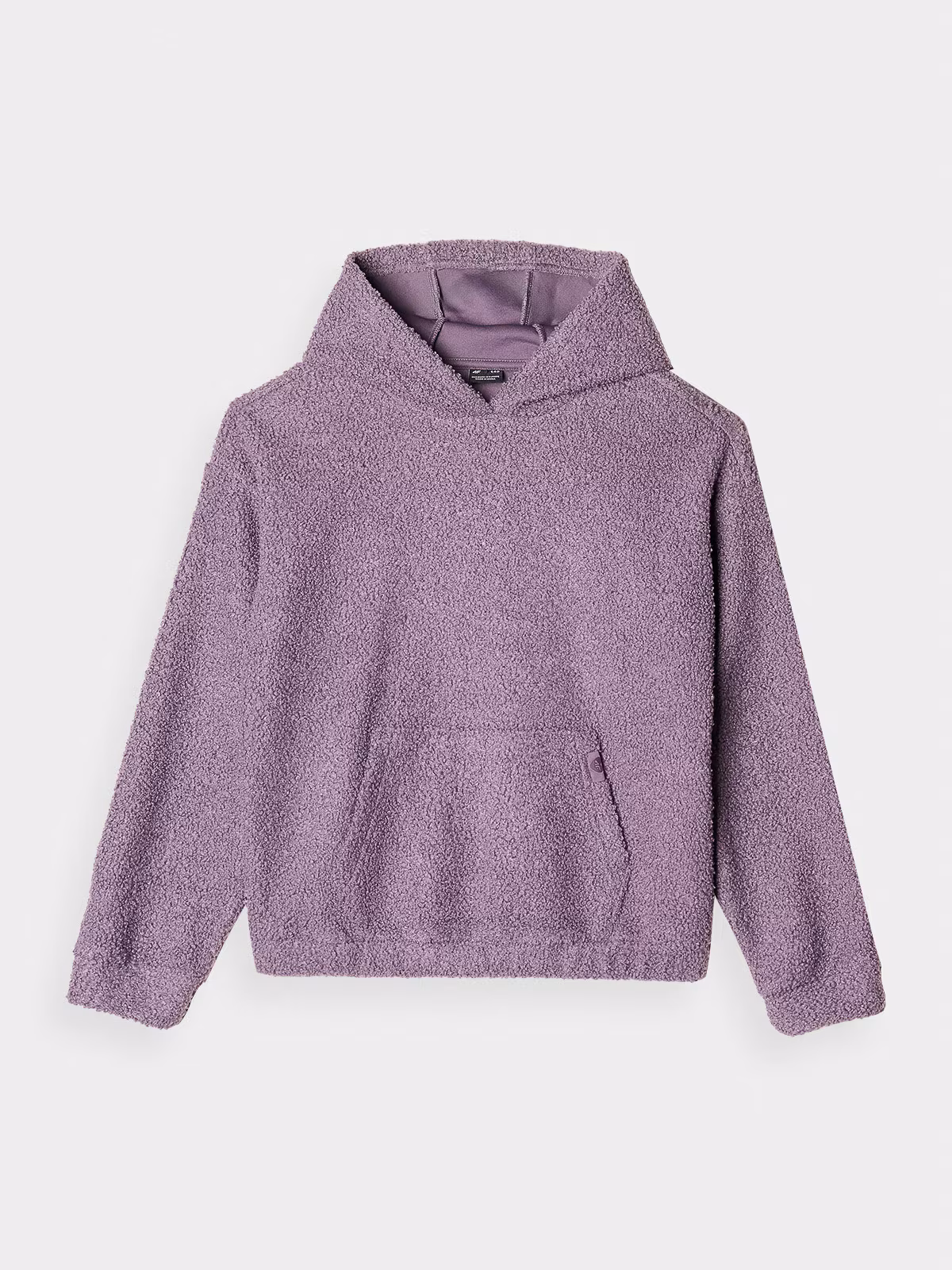 Polar sherpa z kapturem dziewczęcy - fioletowy