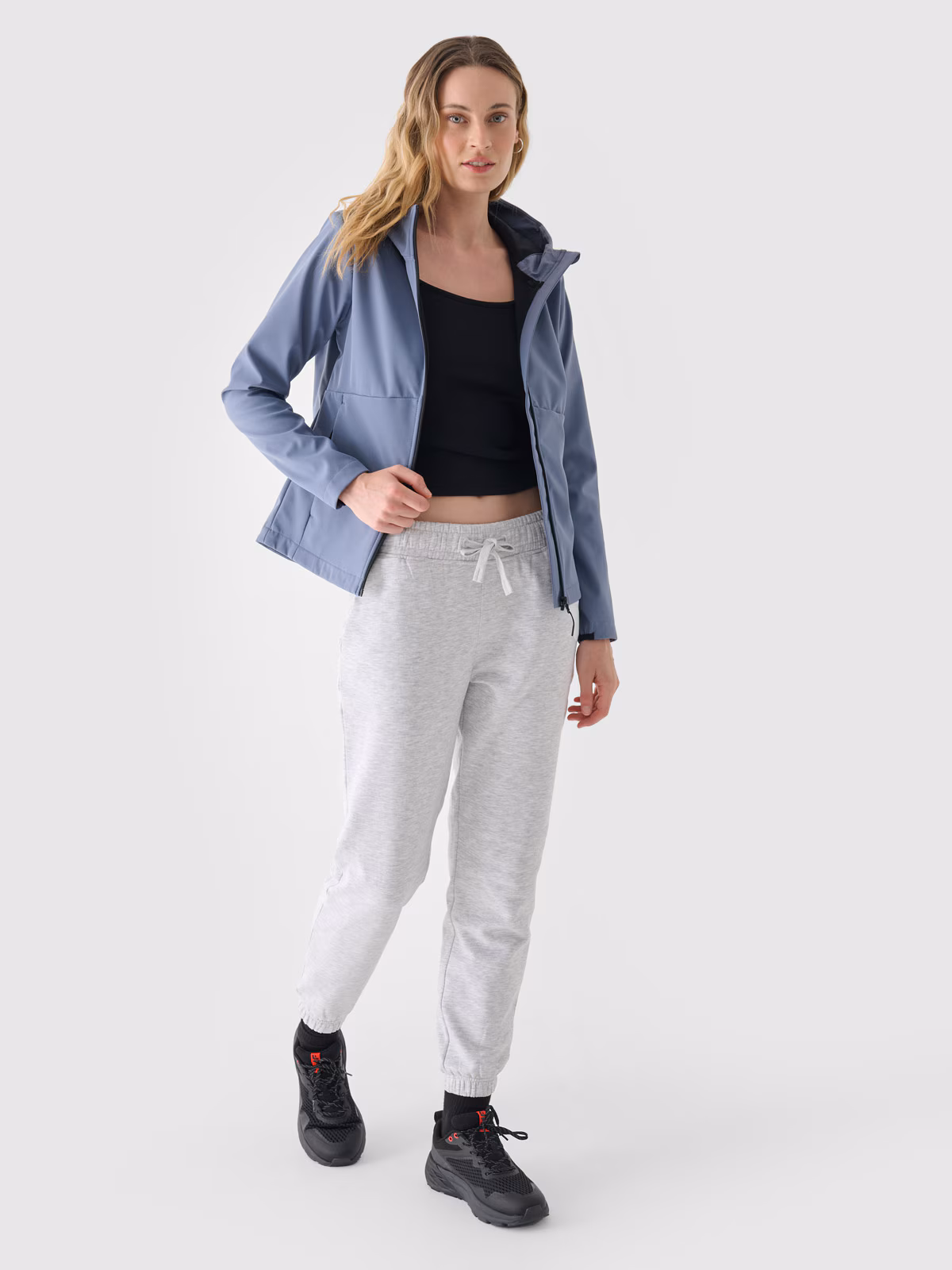 Kurtka softshell wiatroodporna membrana 5000 damska - różowa