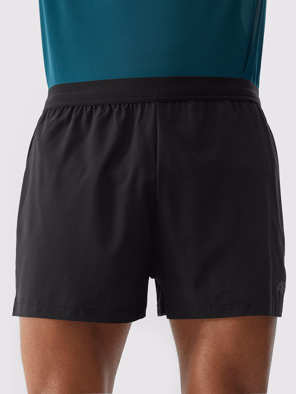 Spodenki do biegania szybkoschnące męskie - czarne