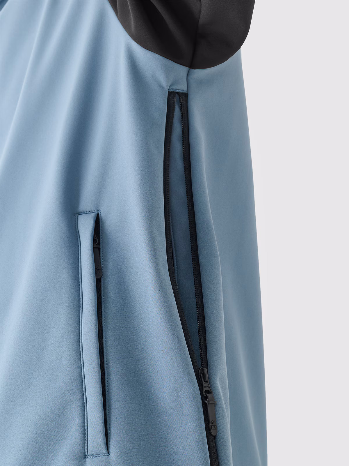 Długa bluza snowboardowa z softshellu membrana 5000 męska - granatowa