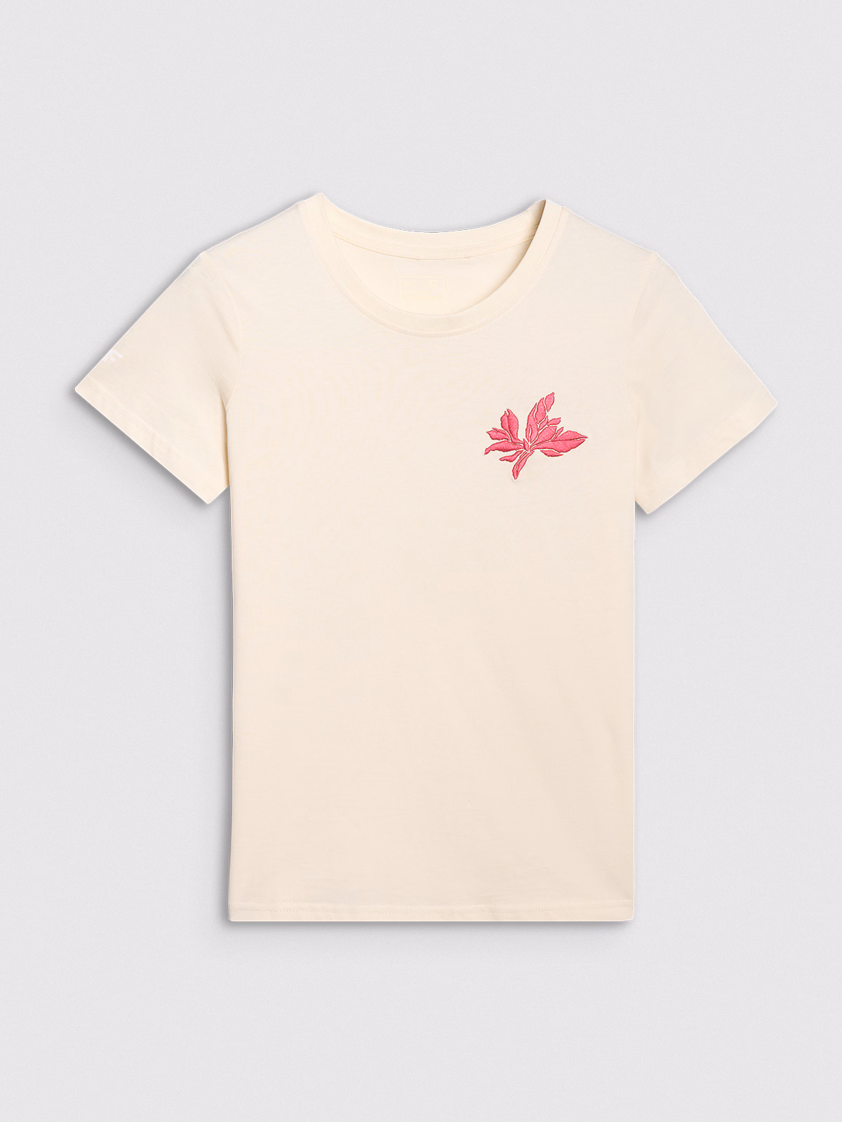 T-shirt regular z nadrukiem damski - czarny