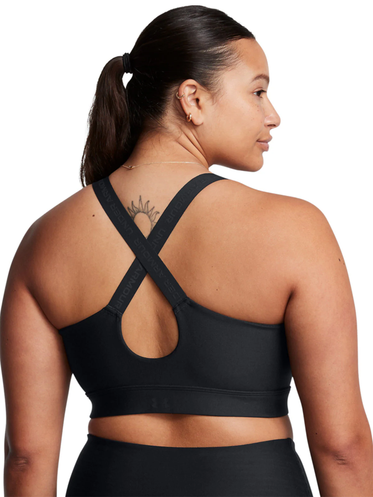 Biustonosz treningowy Under Armour UA Infinity High Zip 2.0 Bra - czarny