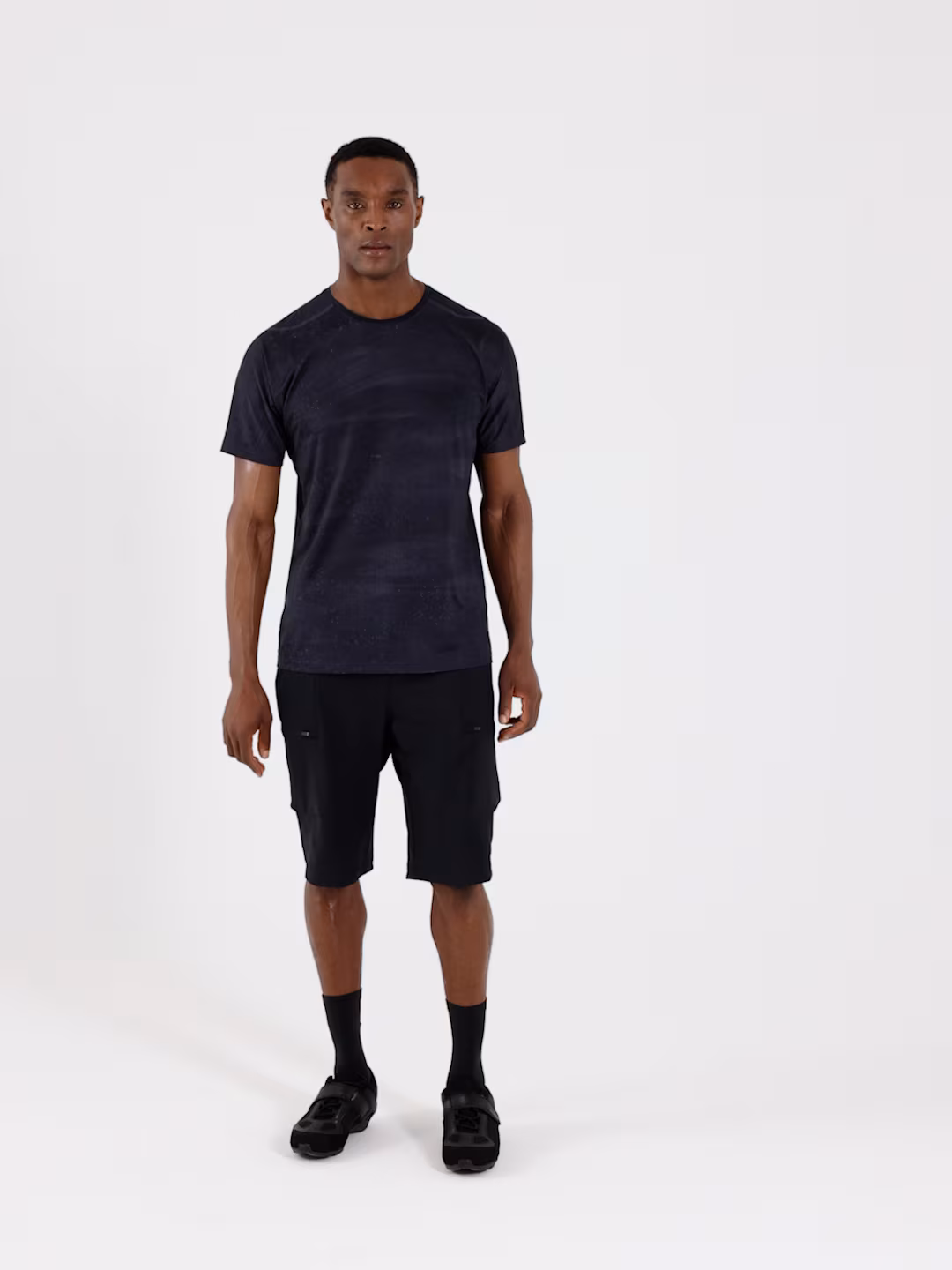 Koszulka rowerowa szybkoschnąca męska - czarna