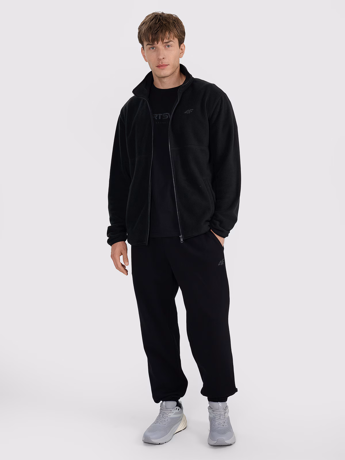 Polar regular ze stójką męski - czarny