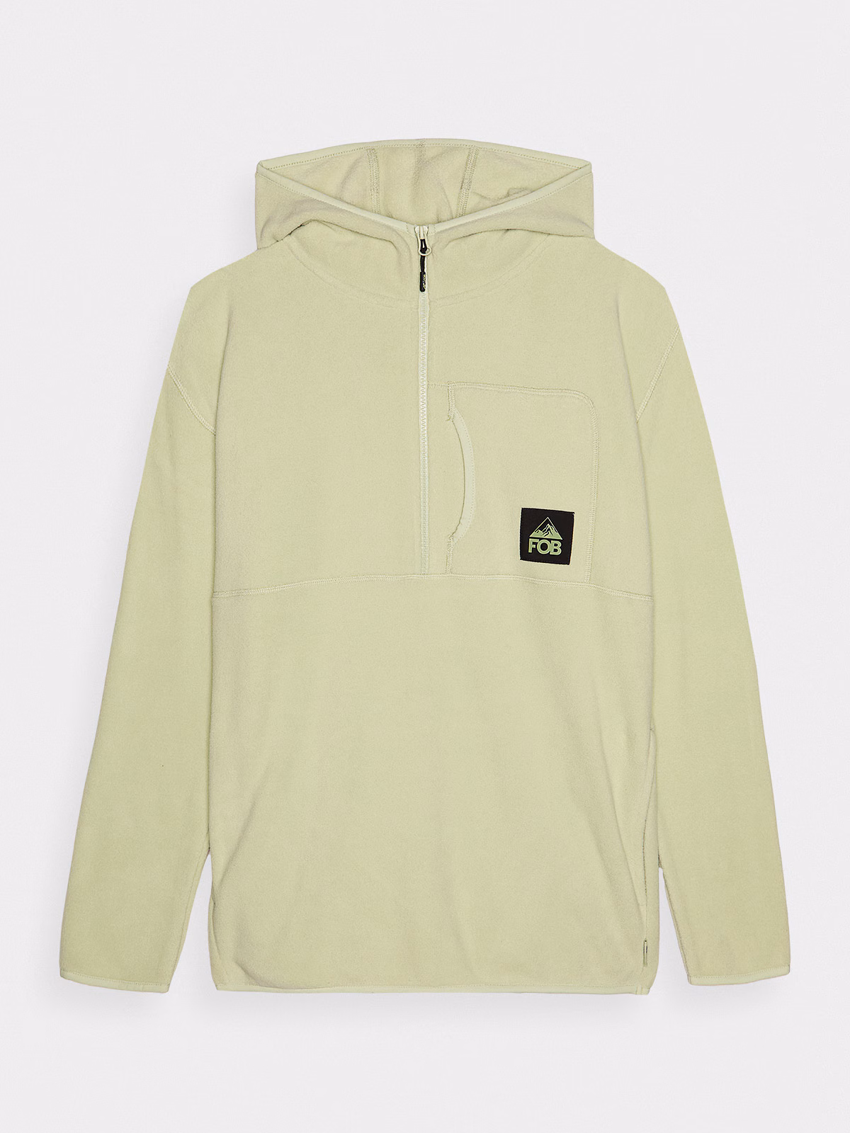 Polar z kapturem regular damski - zielony