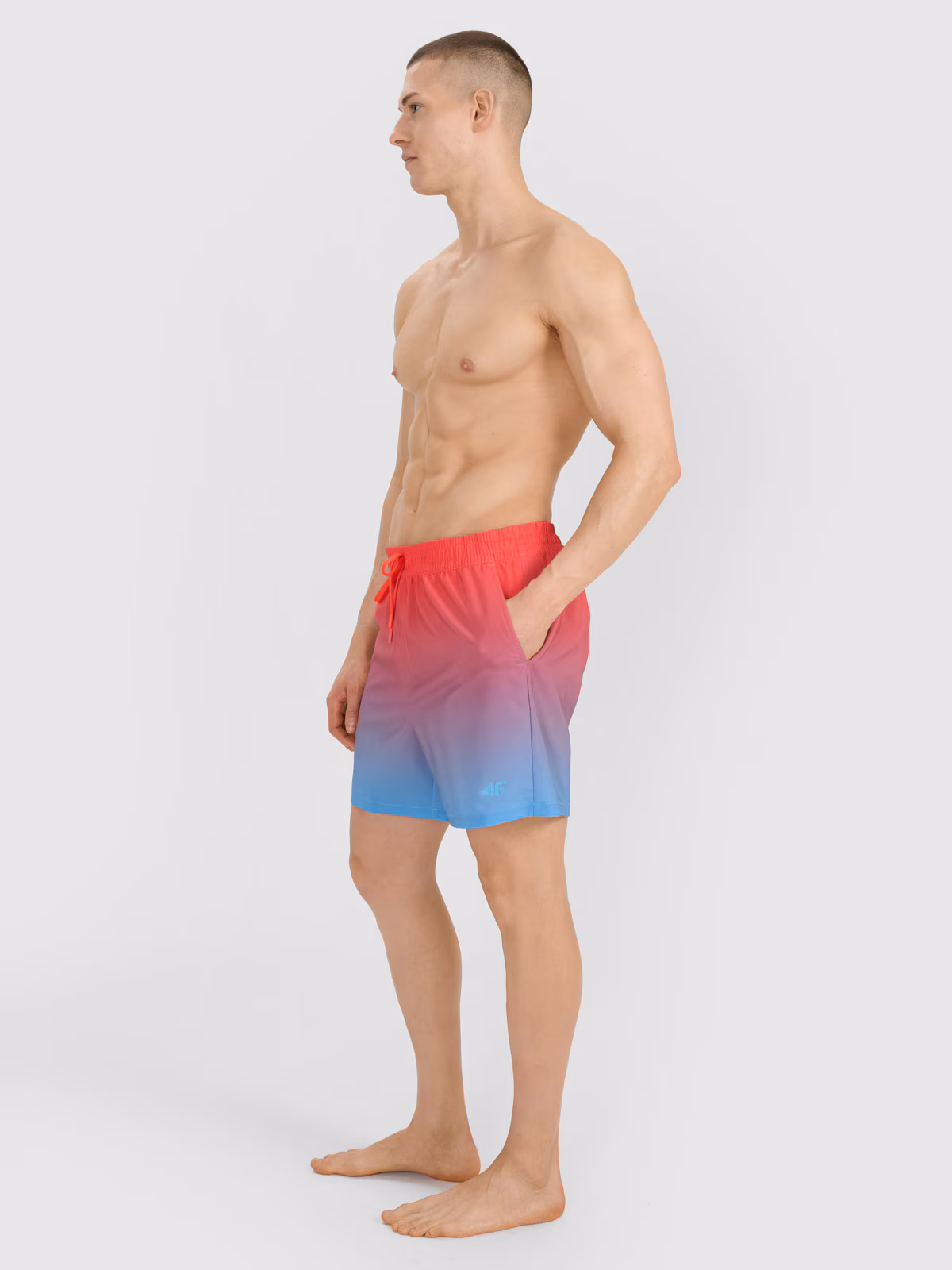 Spodenki plażowe męskie - turkusowe