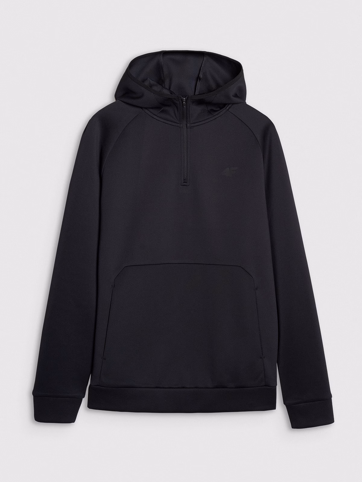 Bluza treningowa regular szybkoschnąca męska - czarna