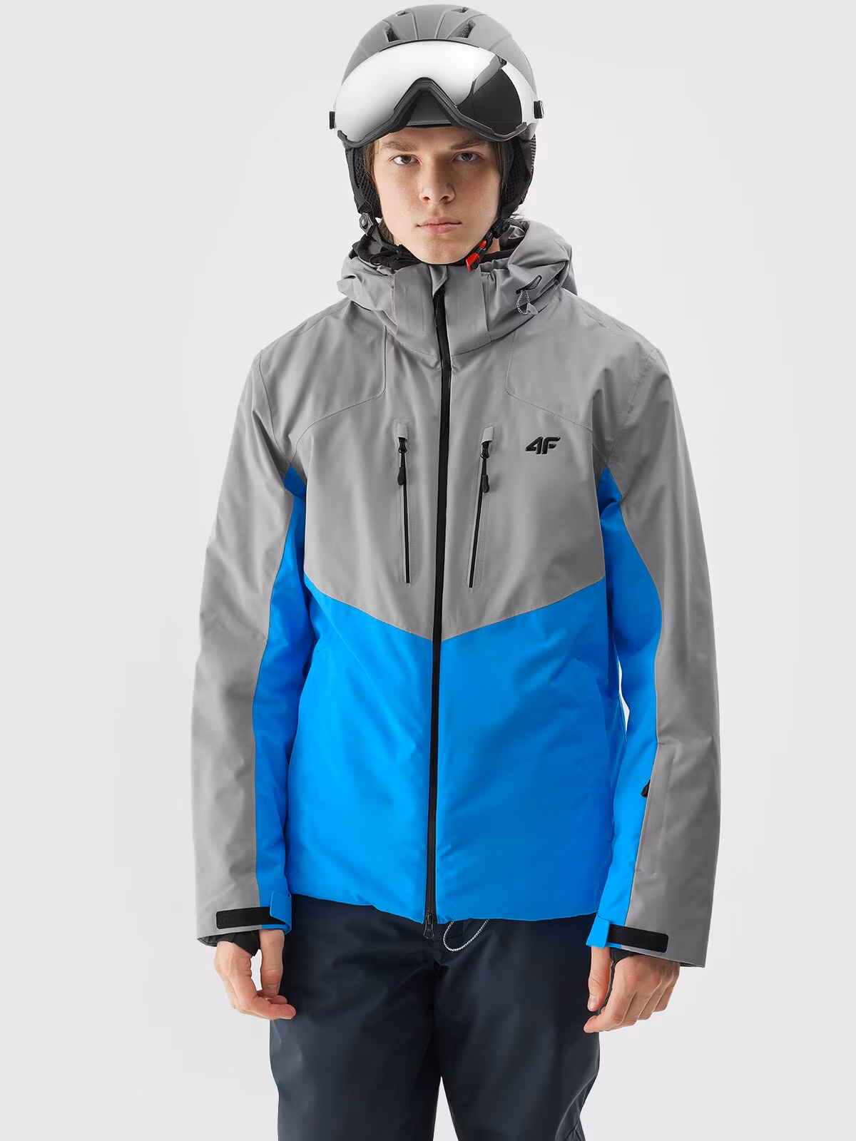 Kurtka narciarska 4FPro membrana Dermizax 20000 męska - szara