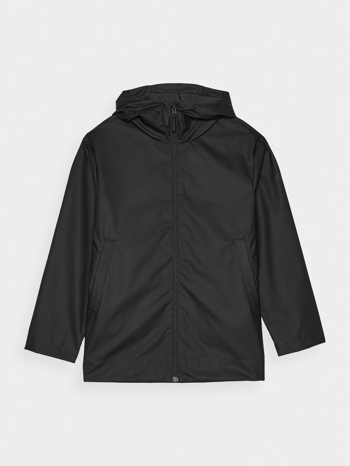 Kurtka przejściowa przeciwdeszczowa z gumową powłoką dziecięca - khaki