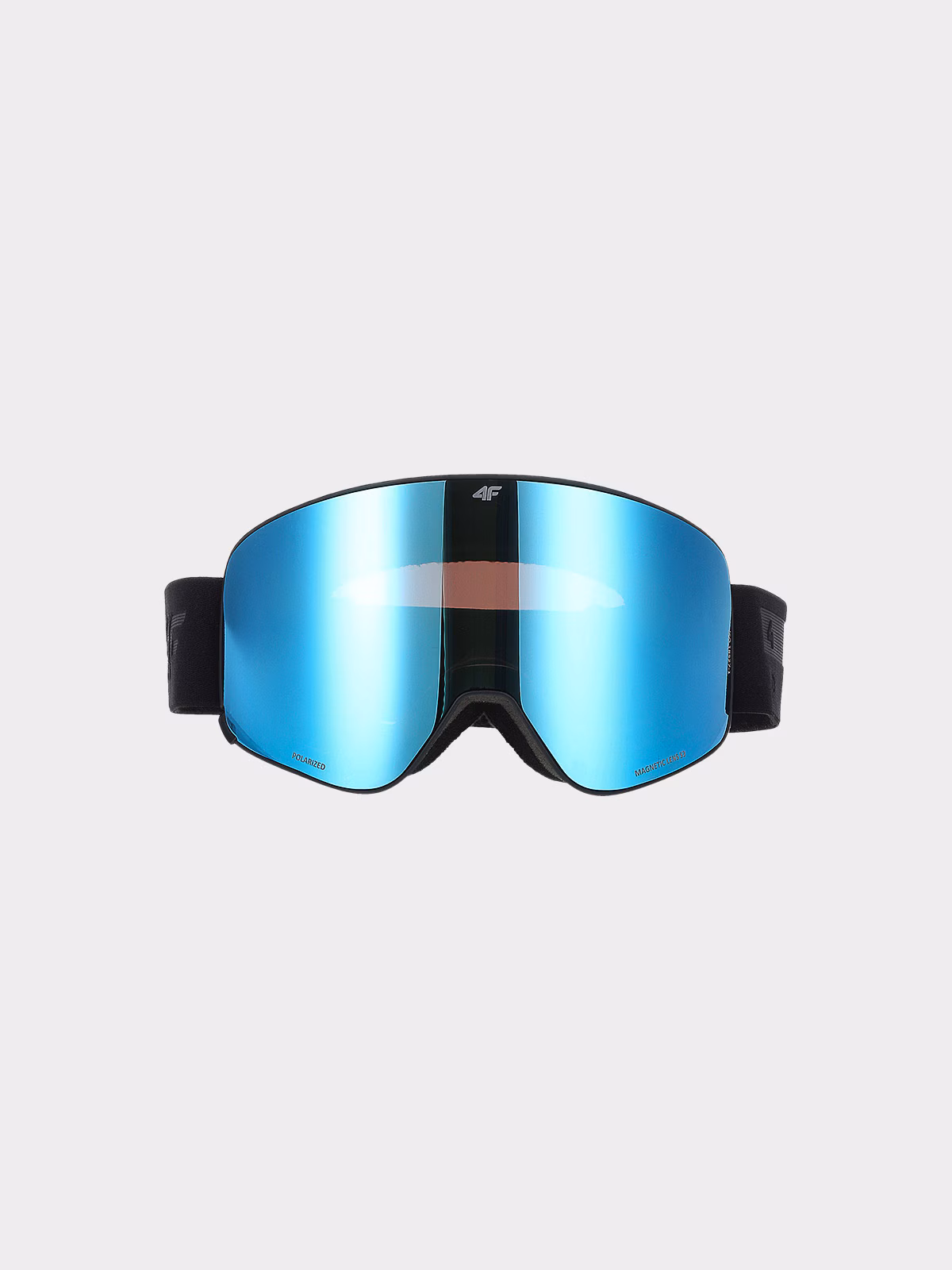 Gogle narciarskie z multibarwną powłoką i polaryzacją uniseks - czarne