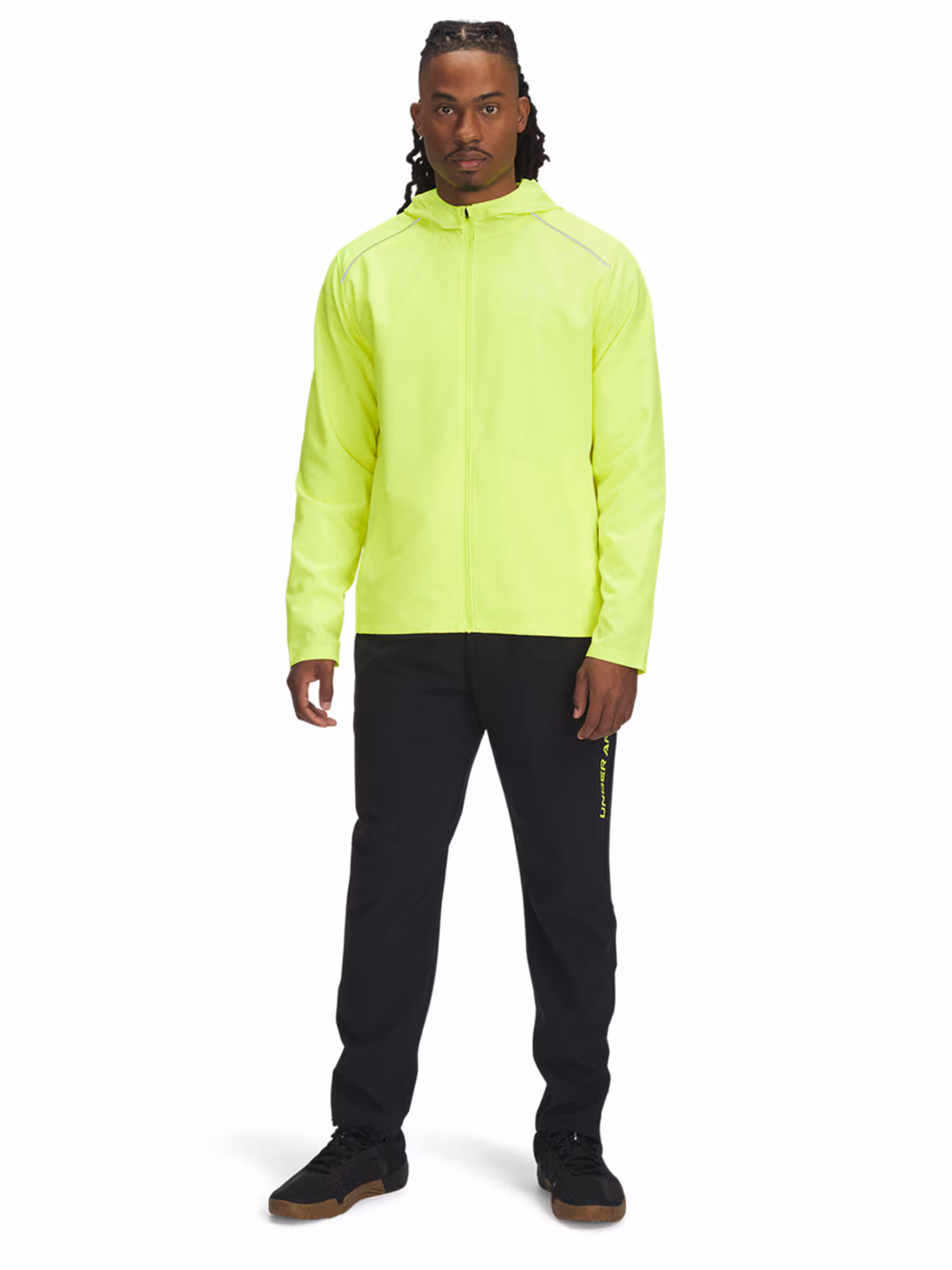 Kurtka do biegania męska Under Armour UA Storm Run Hooded Jacket - żółta