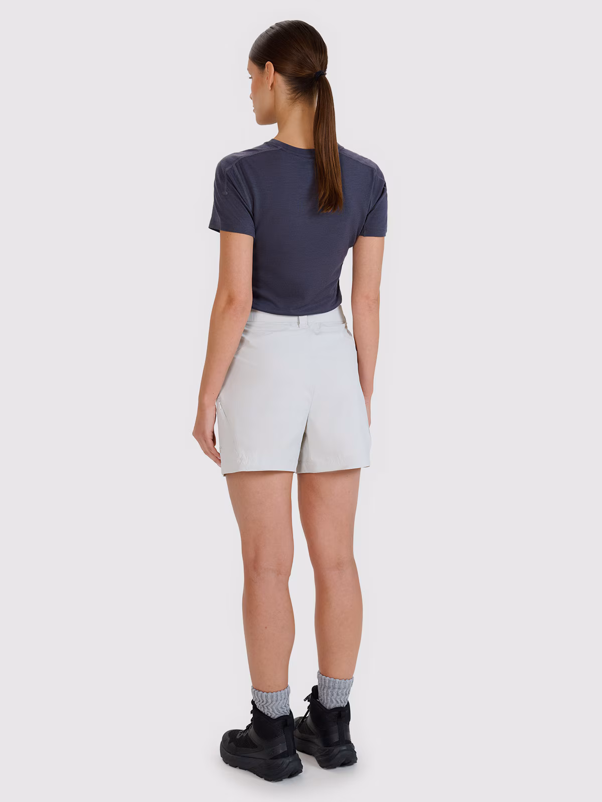 Spodenki trekkingowe szybkoschnące damskie - niebieskie