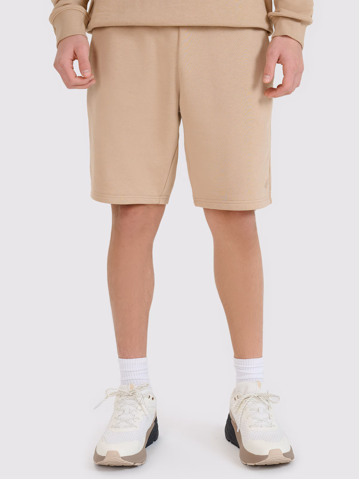 Spodenki dresowe męskie - beżowe