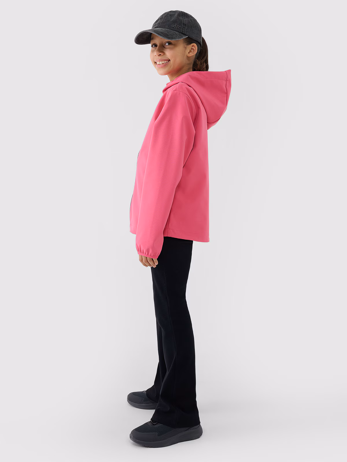 Kurtka softshell wiatroodporna membrana 5000 dziewczęca - różowa