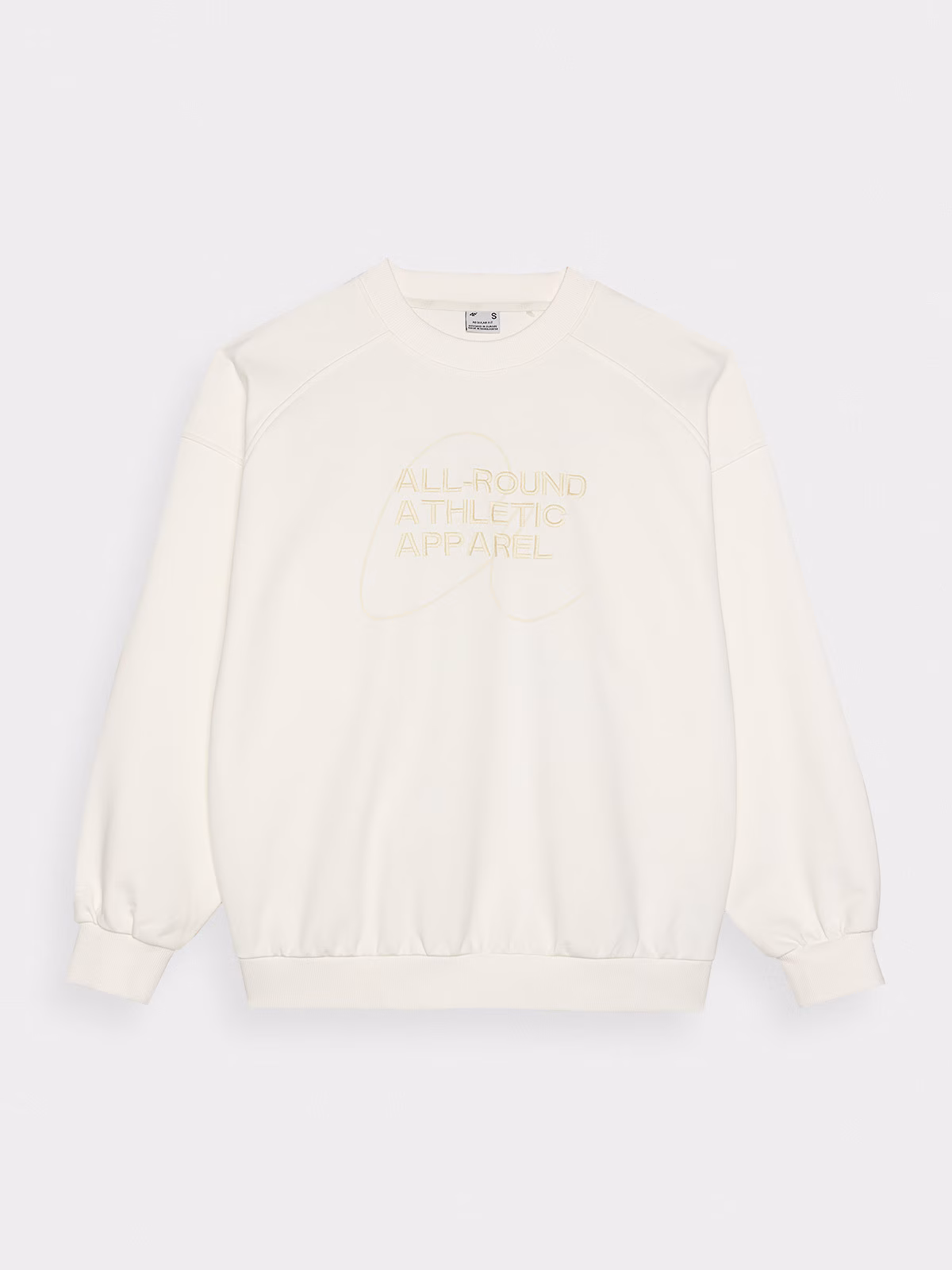 Bluza dresowa nierozpinana bez kaptura damska - biała