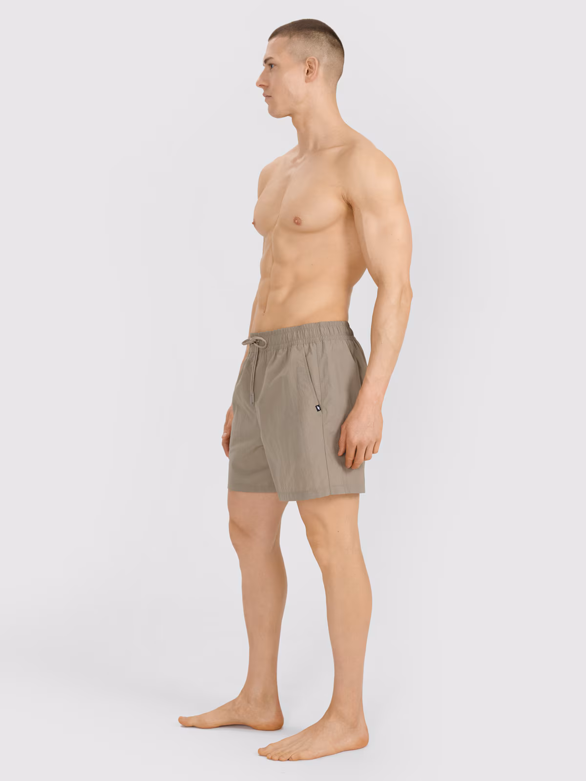 Spodenki plażowe boardshorty męskie - khaki